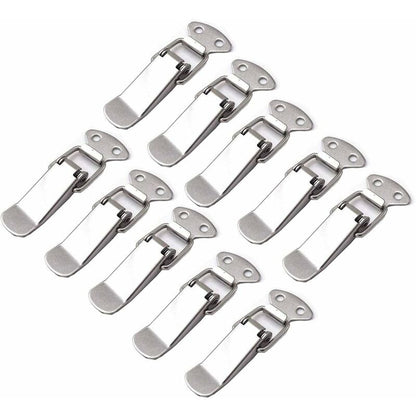 10 pcs Spring Loaded Toggle Latch Stainless Steel Lever Catch Drawer Hardware For Toolbox Suitcase And Chest V1188-MS-227-2458