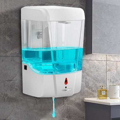 Automatic Hand Soap Dispenser, 700Ml Wall Mounted Soap Dispenser, Touchless Hand Sanitizer Shampoo Dispenser, V1188-MS-227-2460