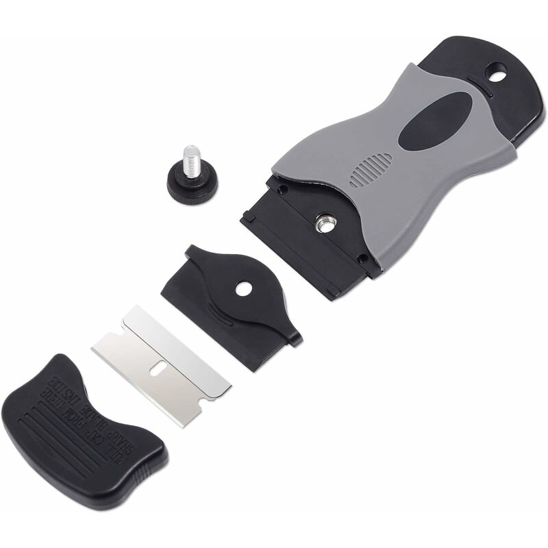 2 pcs Ceramic Hob Scraper With 10 Plastic Scrapers + 10 Metal Blades, Ceramic Hob Scraper For Removing V1188-MS-227-2461