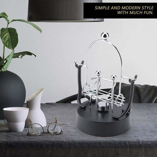 Electronic Perpetual Motion Shake Wiggle Device Swinging Balance Bicycle Physics Science Desk Toy V1188-MS-227-2465