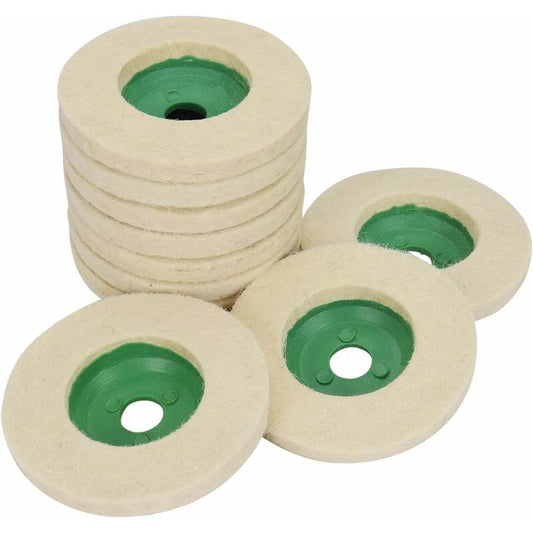 4 Inch Wool Angle Grinder Discs Thicken Wear-Resistant Polishing Pads For Metal Marble Glass Mirror Polishing V1188-MS-227-2468