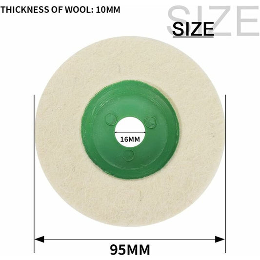 4 Inch Wool Angle Grinder Discs Thicken Wear-Resistant Polishing Pads For Metal Marble Glass Mirror Polishing V1188-MS-227-2468