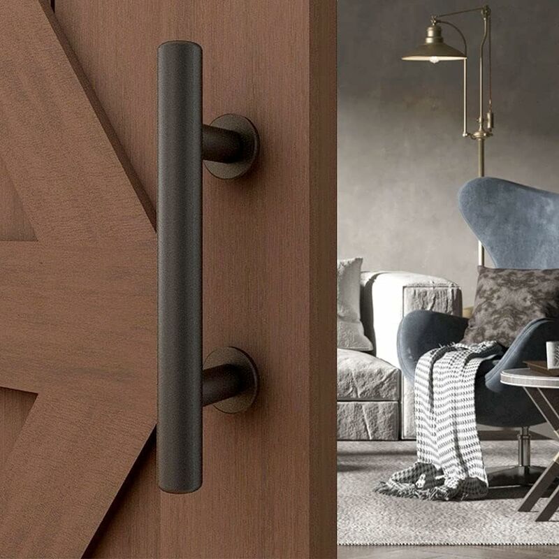 Sliding Door Handle Black Door Handle Modern Barn Door Handle V1188-MS-227-2473