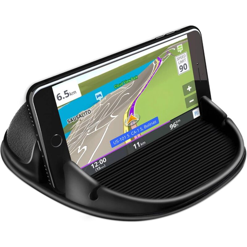 Car Phone Holder, Anti-Slip DAshboard Mount Cell Phone Holder Compatible For Other Smartphone (Black) V1188-MS-227-2474