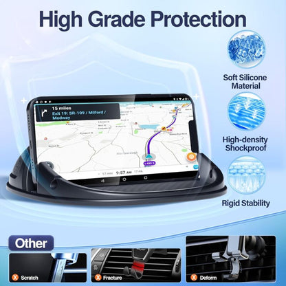 Car Phone Holder, Anti-Slip DAshboard Mount Cell Phone Holder Compatible For Other Smartphone (Black) V1188-MS-227-2474