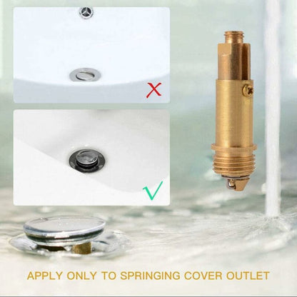 Brass Sink Drain Pipe With Spring Mechanism And Bolt V1188-MS-227-2476