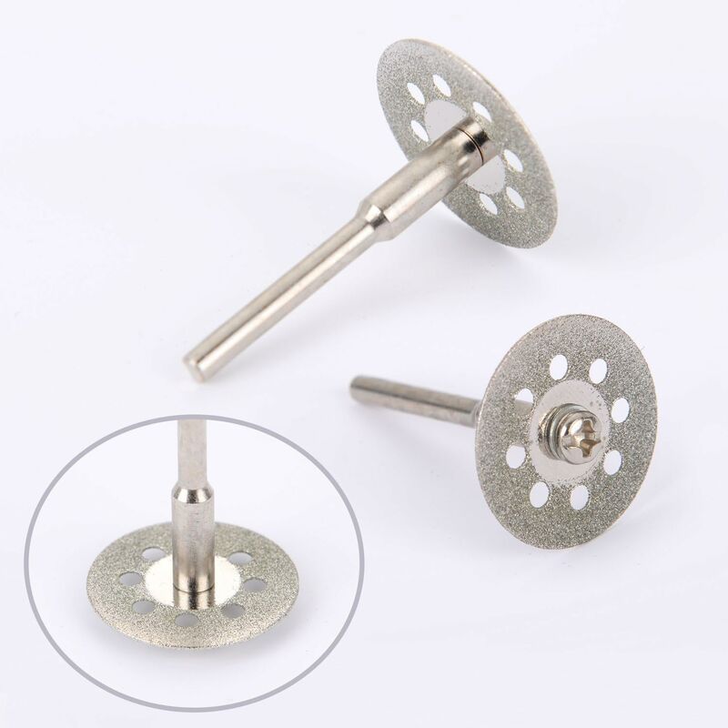 12 Pack 22Mm Mini Perforated Diamond Cutting Discs, Cutting Wheels, Shanks Ann Arbor V1188-MS-227-2481