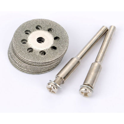 12 Pack 22Mm Mini Perforated Diamond Cutting Discs, Cutting Wheels, Shanks Ann Arbor V1188-MS-227-2481