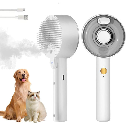 Cat Steam Brush, 4 In 1 Cat Steam Brush Self-Cleaning Cat Brush, Cat Brush With Water Tank Pet Grooming Brush V1188-MS-227-2483