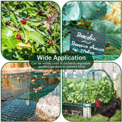 Chicken Netting, 2 Pieces Anti Bird Netting, 4M X 10M Bird Netting, Fruit Tree Netting, Protective Netting, V1188-MS-227-2486