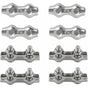 M2 Duplex Cable Clips 304 Stainless Steel Duplex Cable Clips For Wire ROpe Clotheslines Sun Sails Hanging V1188-MS-227-2487