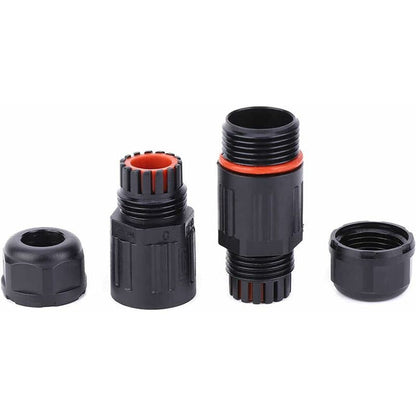 Whpps 10 pcs Ip68 Waterproof Straight Connector Junction Box Electrical Wire Cable 3 Pin Outdoor Connector V1188-MS-227-2492