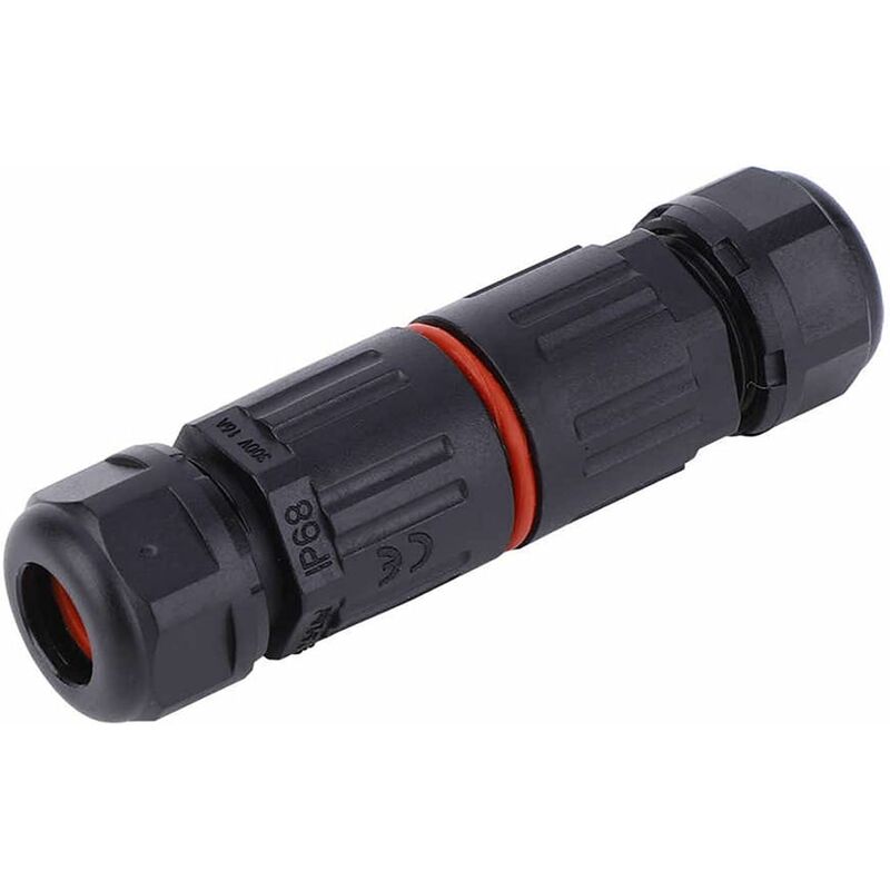 Whpps 10 pcs Ip68 Waterproof Straight Connector Junction Box Electrical Wire Cable 3 Pin Outdoor Connector V1188-MS-227-2492