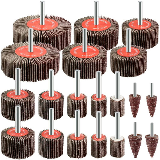 20 pcs Abrasive Wheel 80 Grit Flap Disc For Brush Sanding Drill Accessories Polishing Wood Metal V1188-MS-227-2494