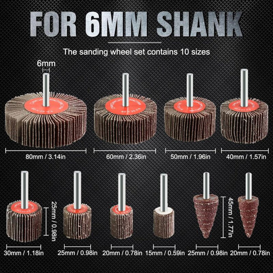 20 pcs Abrasive Wheel 80 Grit Flap Disc For Brush Sanding Drill Accessories Polishing Wood Metal V1188-MS-227-2494