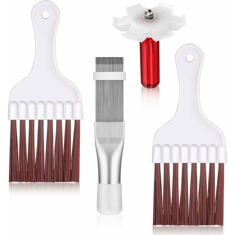 4 Pieces Air Conditioner Condenser Comb Air Conditioner Comb Ac Fin Comb Refrigerator Stainless Steel Comb, 3 V1188-MS-227-2509