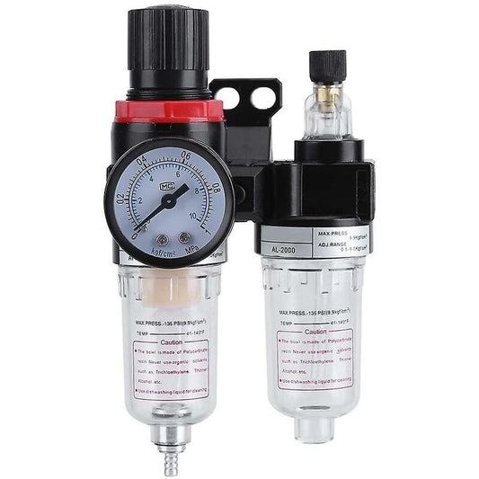 Oil Water Separator - 1/4'' Air Filter Regulator Lubricator Oil Separator With Compressor Moisture Trap Oil V1188-MS-227-2519