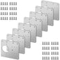 8 pcs Stainless Steel Cabinet Hinge Repair Plate With 48 Screws V1188-MS-227-2520