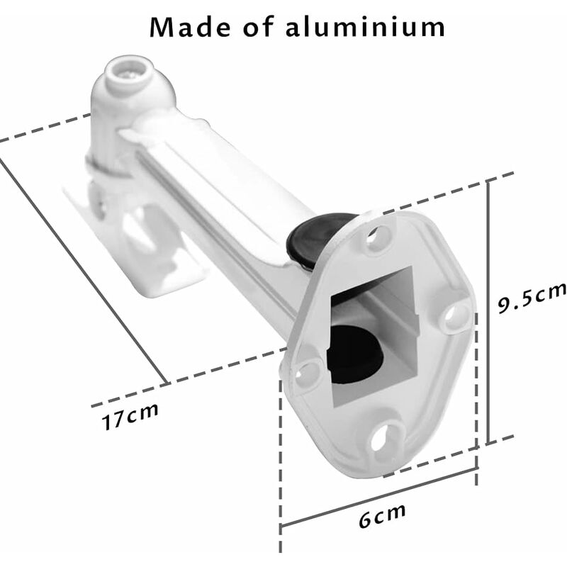 Mini Projector Wall Mount, Load 3Kg Length 16-20Cm Aluminum Material, For Cctv/Camera/Projector/Webcam - 360 V1188-MS-227-2526
