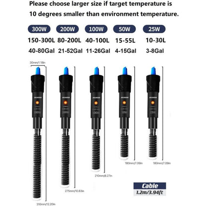 Classic Aquarium Heater For Fish Tank And Turtle 50W (Y1-50W) V1188-MS-227-2528