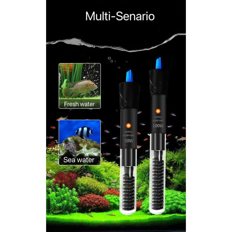 Classic Aquarium Heater For Fish Tank And Turtle 50W (Y1-50W) V1188-MS-227-2528