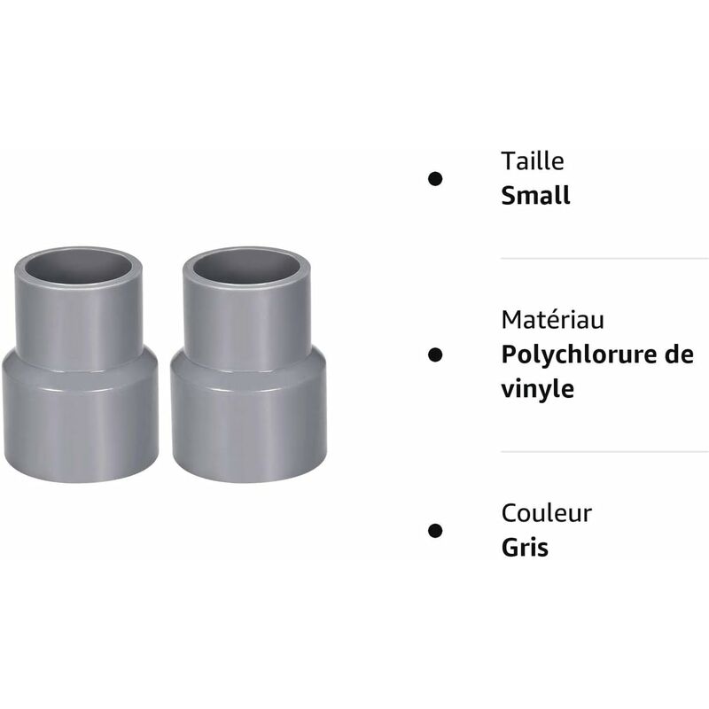0Mm X 32Mm Pvc Pipe Coupling Hub Reducer Dwv Grey 2 pcs V1188-MS-227-2531