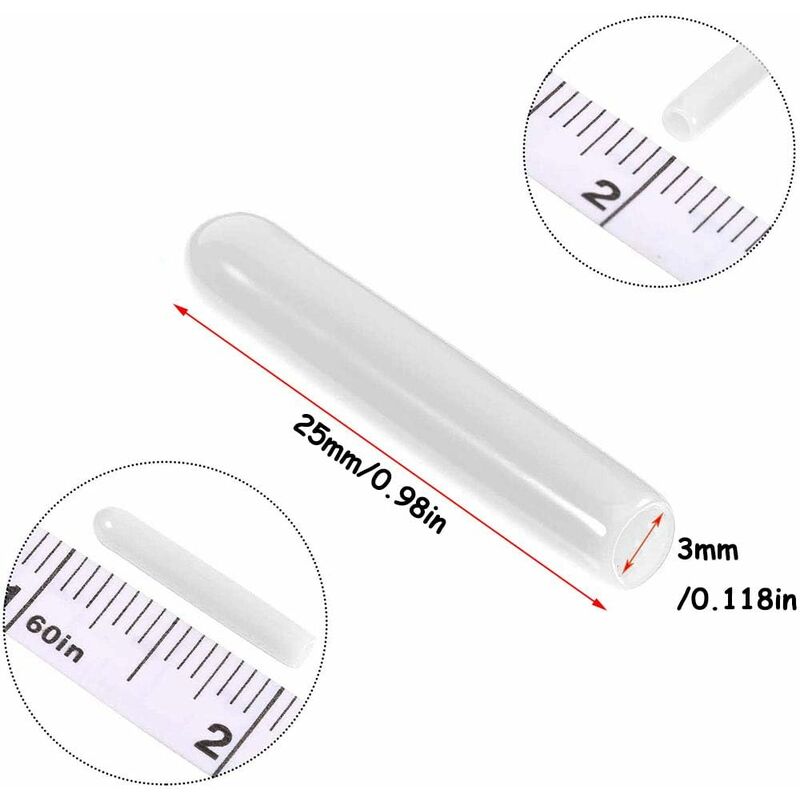 120 Pieces Dishwasher Caps, Inner Diameter 3Mm Pvc Protective Cover, Dish Basket, 325Mm (White) V1188-MS-227-2538
