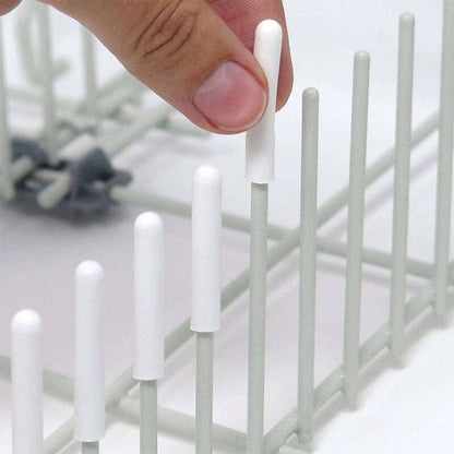 120 Pieces Dishwasher Caps, Inner Diameter 3Mm Pvc Protective Cover, Dish Basket, 325Mm (White) V1188-MS-227-2538