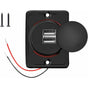 Car Usb Charger, 3.1A 12V/24V Usb Control Panel, Dual Port Charger Power Socket, 2 Port Adapter, For Car, V1188-MS-227-2541