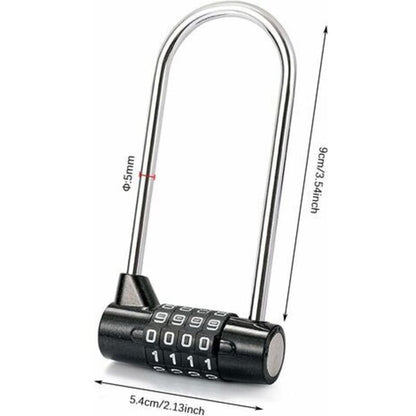 Master Lock Combination Padlock Digital Password Padlock 4 Digit Combination Lock For Gym, School, Work V1188-MS-227-2543