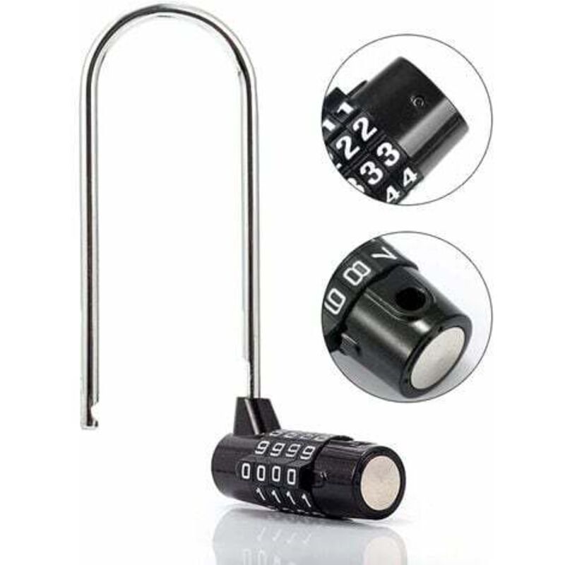 Master Lock Combination Padlock Digital Password Padlock 4 Digit Combination Lock For Gym, School, Work V1188-MS-227-2543
