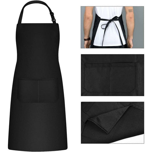 2 Pieces Kitchen Aprons For Men Women, Household Apron Tool Holder Aprons With 2 Pockets For Bbq, Adjustable V1188-MS-227-2547