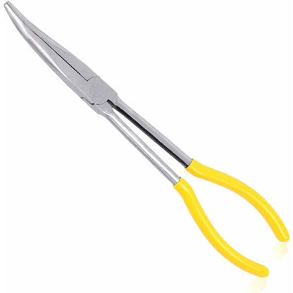 25 Degree Angled Long Nose Pliers - 11" - Long Reach - Jaws V1188-MS-227-2549