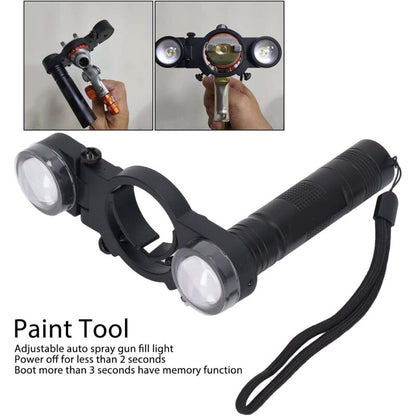 LED Paint Spray Gun Light, Universal LED Paint Spray Gun Light With Adjustable Brightness, For Automotive And V1188-MS-227-2553