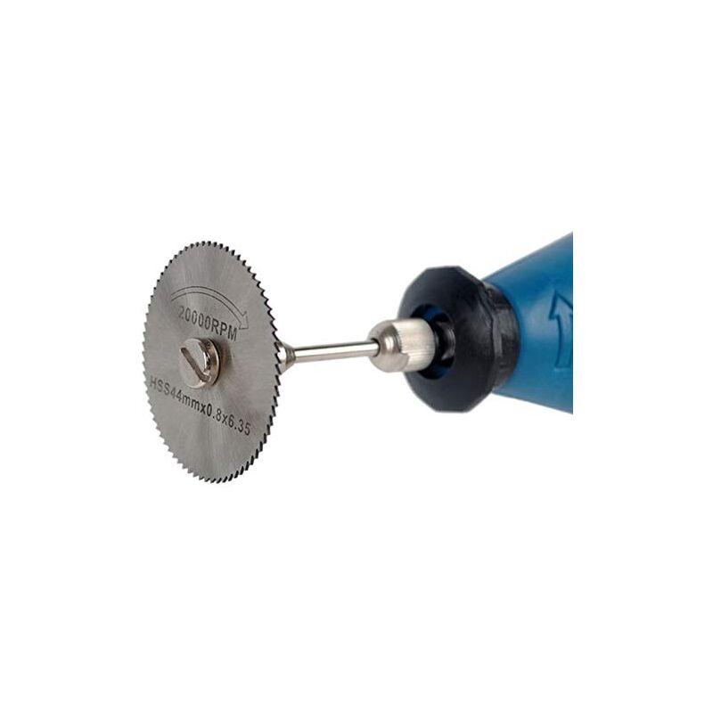 6 pcs Hss Saw Blades Set With 1Pc 1/8" Shank Extension ROd, Cutting Wheel Set For ROtary Tools V1188-MS-227-2558