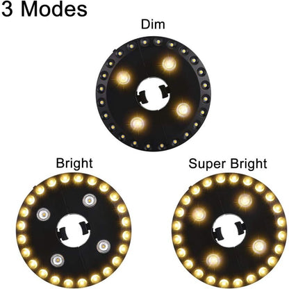Patio Umbrella Light Warm White, 3 Brightness Modes, 28 LED Lights At 200 Lumens, 4 Aa Batteries Operated, V1188-MS-227-2563