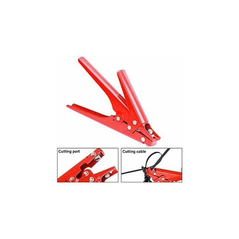 Hs-519 Cable Tie Gun, Cable Tie Tool, Portable Wire Pliers Quick Bundling Hand Tool For 2.4-9.0Mm2 Nylon V1188-MS-227-2571