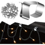 100 pcs Christmas Light Hook,Cable Clips,Outdoor ROof Gutter Hooks,Christmas Lights Gutter Hooks Galvanized V1188-MS-227-2576