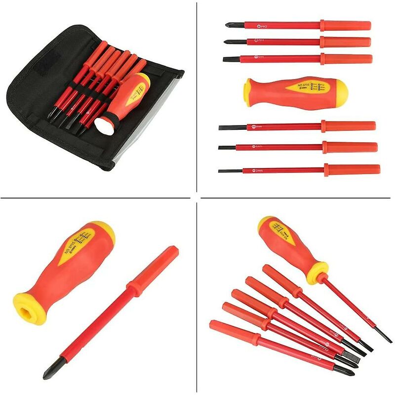 Cross Environmental Insulation Electrician Screwdriver, For Home Repairs, For Construction Workers, For V1188-MS-227-2586