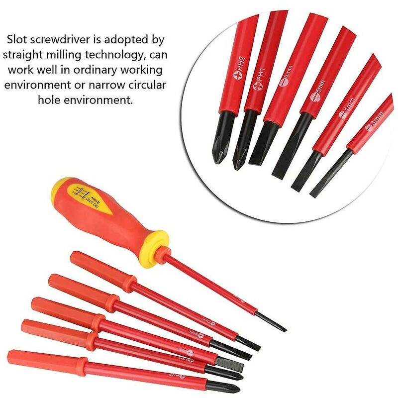 Cross Environmental Insulation Electrician Screwdriver, For Home Repairs, For Construction Workers, For V1188-MS-227-2586
