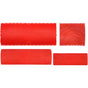 4 Pieces Wood Graining Tool, Wood Effect Grain For Decoration - Red, Rubber Wood Graining Tool Wood Effect V1188-MS-227-2590