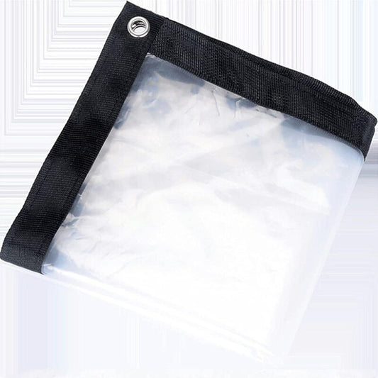 Waterproof Clear Tarp With Eyelets - 2 X 2 M - Foldable And Weatherproof Tarpaulin - ROpe Included V1188-MS-227-2593