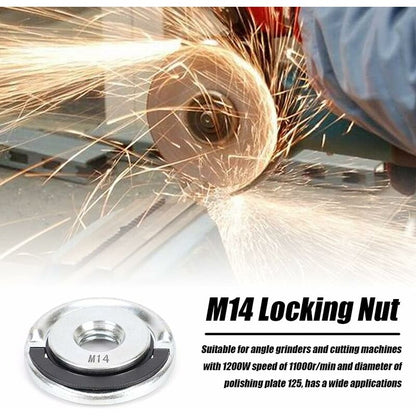 Angle Grinder Nuts Lock Nuts Angle Grinder Accessory Quick Utility Clamping Tool M14 14Mm Fit V1188-MS-227-2595