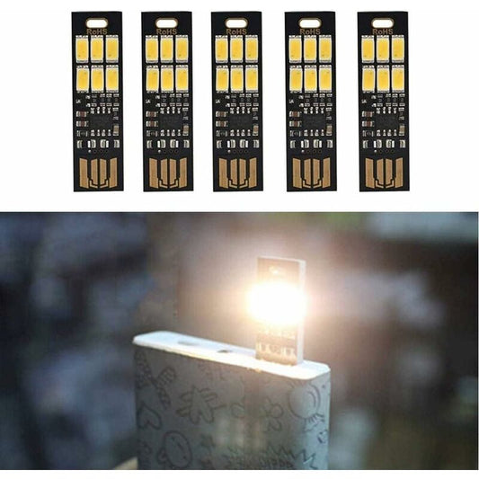 Global 5 Usb LED Lights For Laptop Keyboards, Super Bright With 6 LEDs And One Key Dimmer To Adjust The V1188-MS-227-2597