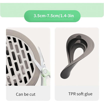 Ersandy Shower Sink Drain Check Valve - Channel Core - Odor Proof - Bathroom Pipe Check Valve - Floor Drain V1188-MS-227-2598