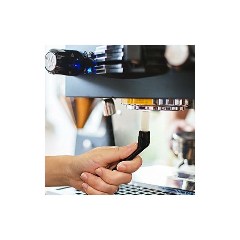 3 Pack Espresso Machine Accessories - Black Cleaning Brushes And Coffee Decorating Brush V1188-MS-227-2602