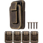 4 pcs U-Shaped Clasps For Chests, Boxes, Chests, Vintage Design In Brass 47 X 32 Mm, Bronze, Copper V1188-MS-227-2603