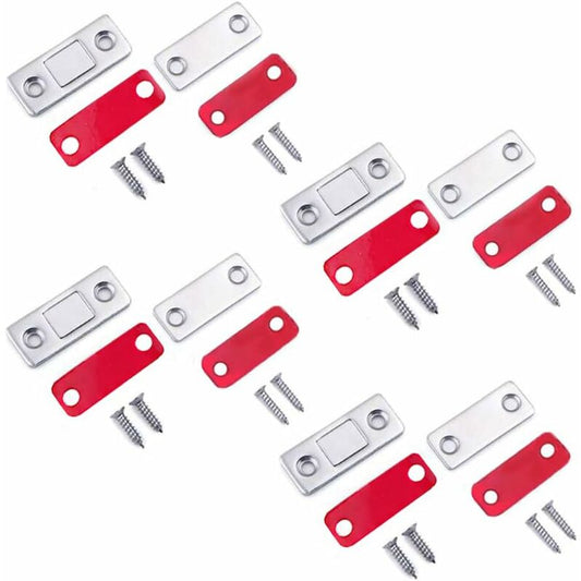 4/8 Pack Adhesive Magnetic Cabinet Door Catches Stainless Steel Kitchen Magnetic Catch For Cupboard Magnetic V1188-MS-227-2604