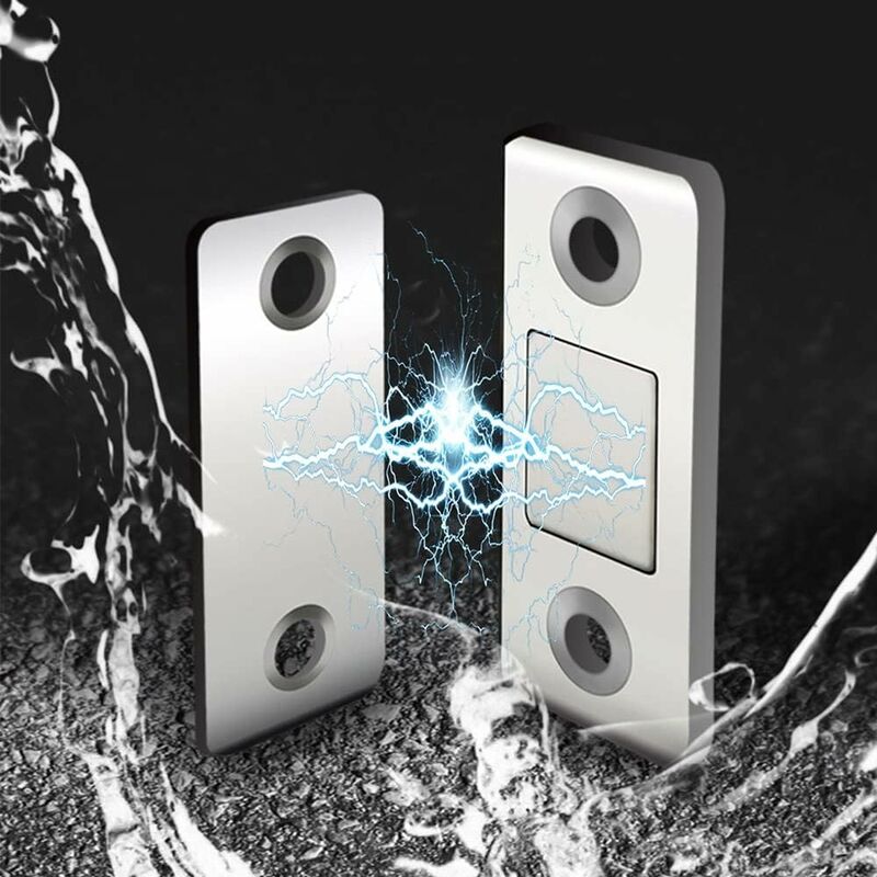 4/8 Pack Adhesive Magnetic Cabinet Door Catches Stainless Steel Kitchen Magnetic Catch For Cupboard Magnetic V1188-MS-227-2604