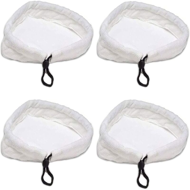 4 pcs Steam Mop Replacement Cloths, Microfiber Cloth Pads, Triangular Microfiber Floor Cloths, Suitable For V1188-MS-227-2611